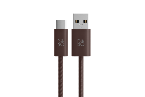 Fabric charging cable Chestnut